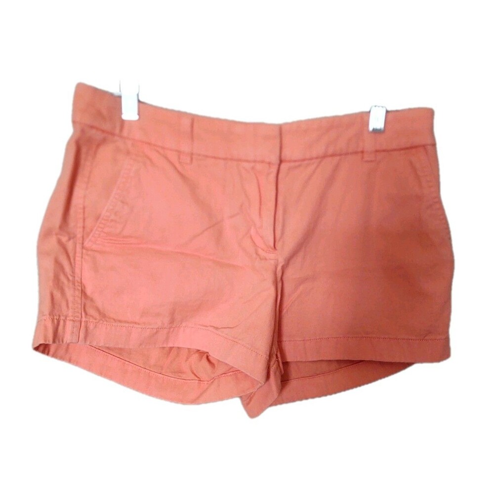 J Crew Reimagine Cantaloupe 3 Inch Shorts Size 6 Women's USED Preppy Classic